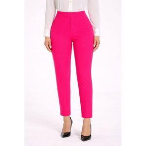 Jenna Rose Hot Pink Slim Fit Ankle Pants Size M NWT Stretch Dress Trousers